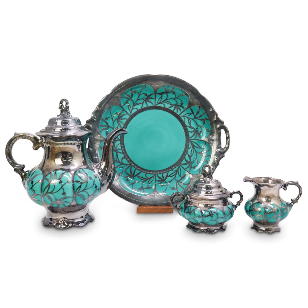 (4 Pc) Hutschenreuther Hohenberg Germany Silver Overlay (1 of 16)