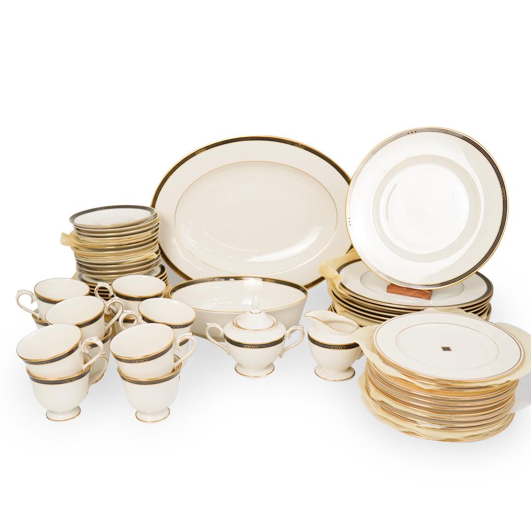 (64 Pc) Lenox Langdon Gate Porcelain Set (1 of 8)