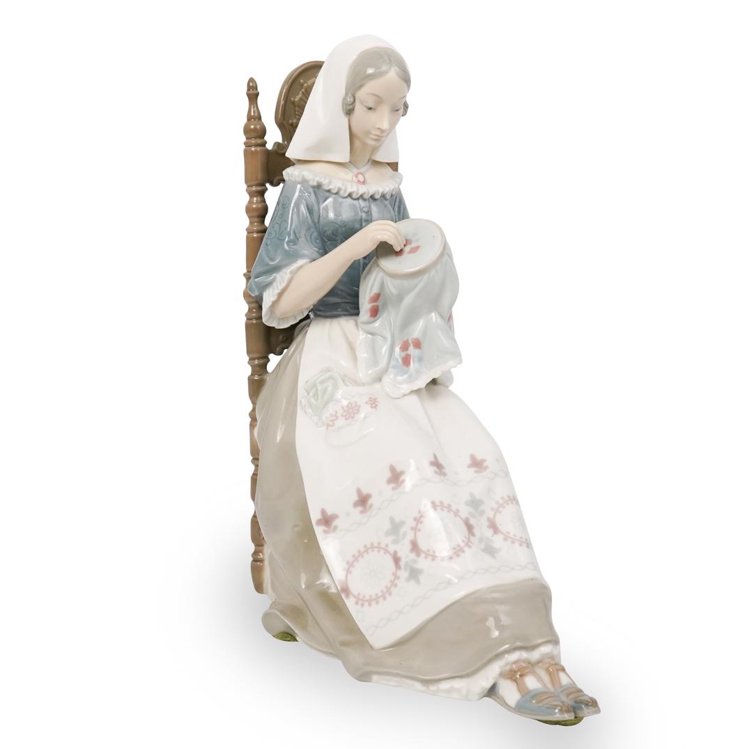 Lladro "Embroiderer" Figurine (1 of 4)
