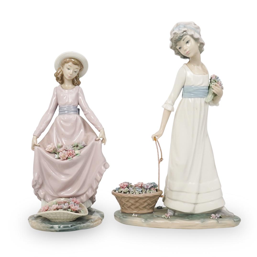 (2 Pc) Lladro Porcelain Figurine Grouping (1 of 6)