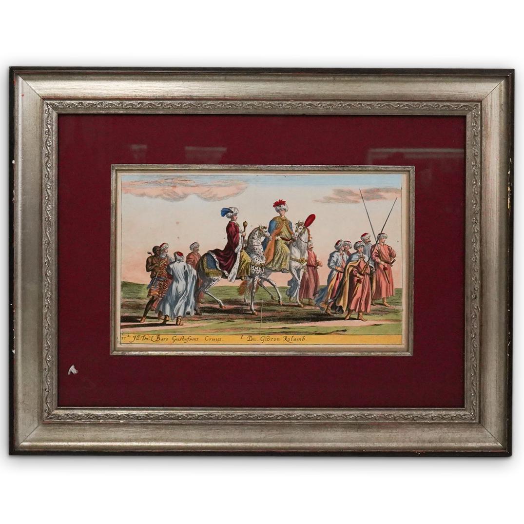 (4 Pc) Johannes Eberdt Engravings Set (1 of 9)