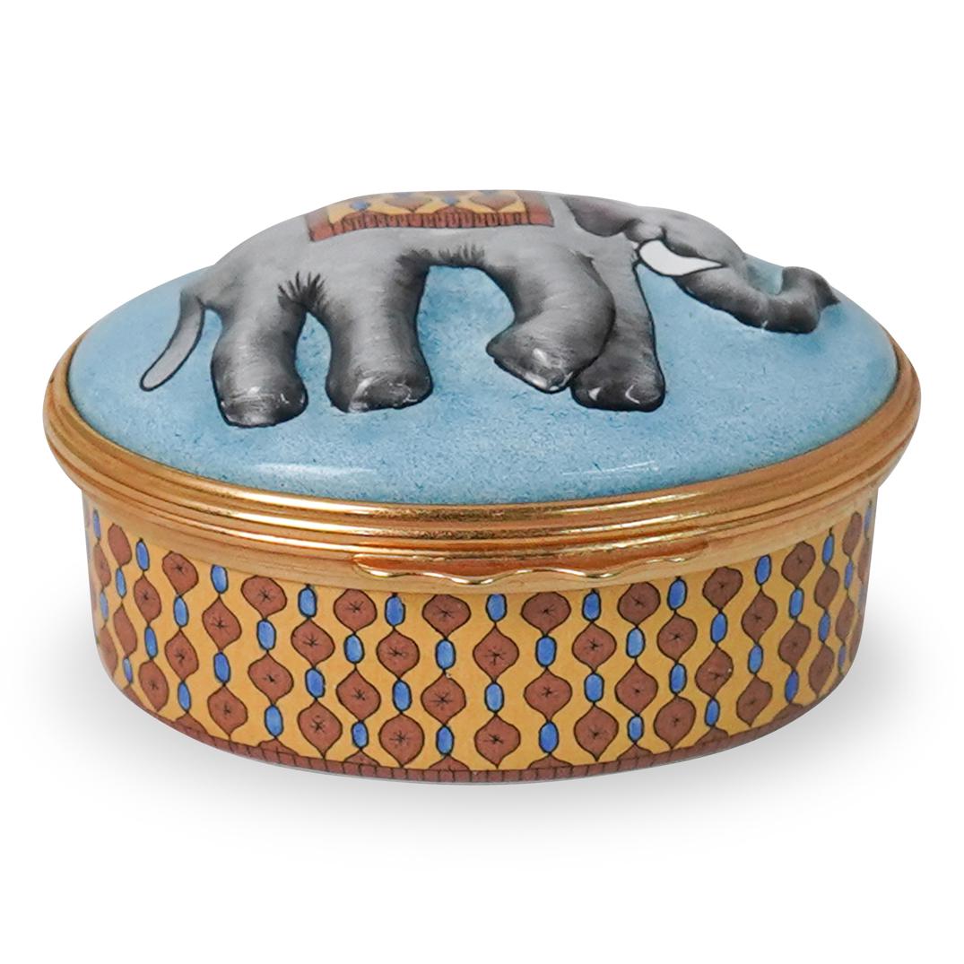 Halcyon Days Enamels Elephant Pill Box (1 of 5)