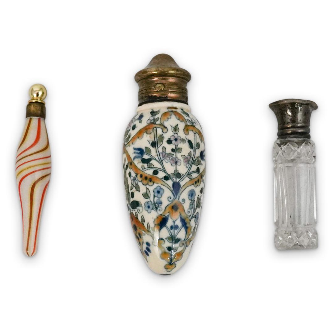 (3 Pc) Antique Perfume Bottles (1 of 6)