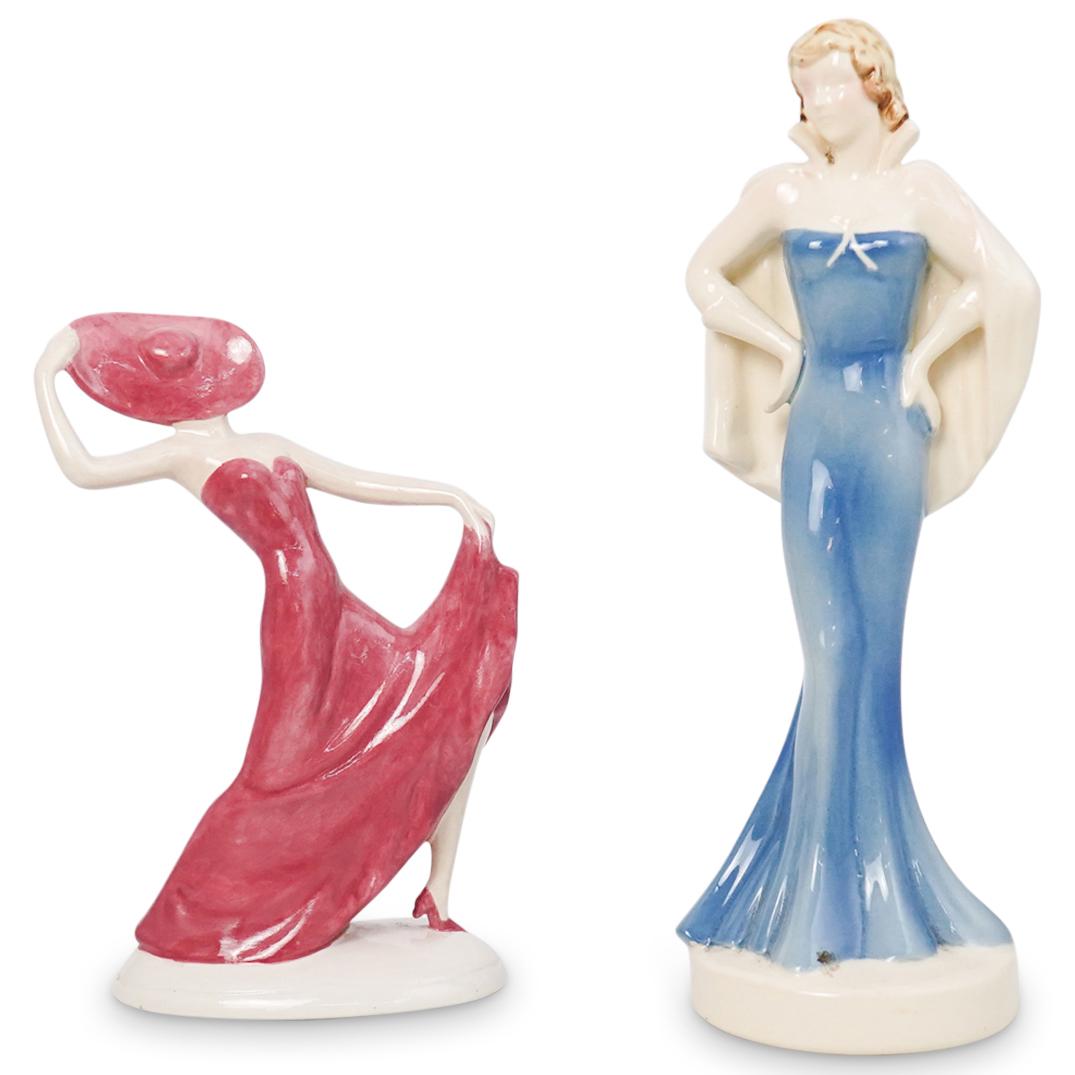(2 Pc) Porcelain Lady Figurines (1 of 7)