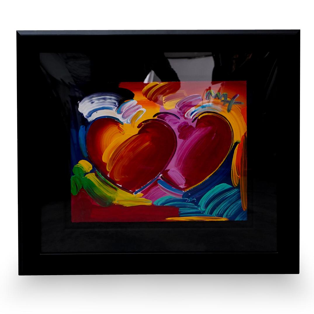 Peter Max (American b. 1937)" Two Hearts as One" Mixed (1 of 2)