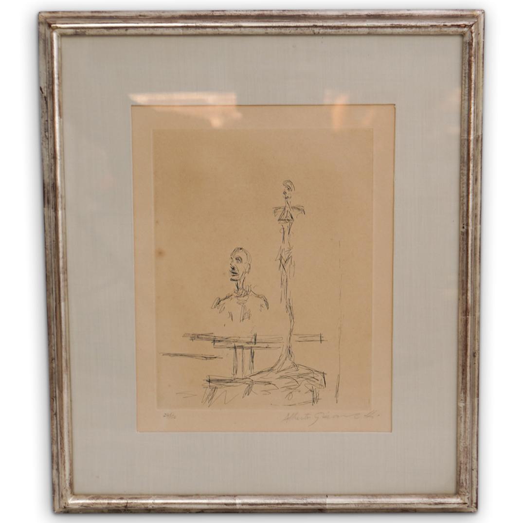 Alberto Giacometti (Swiss, 1901-1966) Signed Engraving (1 of 3)