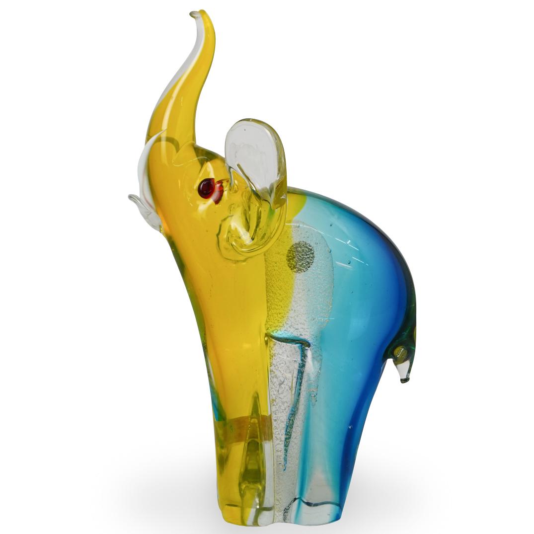 Vintage Murano Glass Elephant Sculpture (1 of 4)