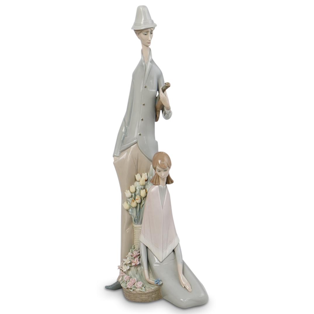 Lladro "Violinist With Girl" Porcelain (1 of 4)