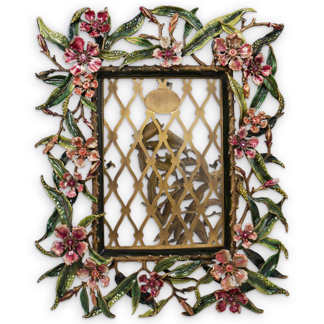 Jay Strongwater Floral Desk Frame (1 of 5)