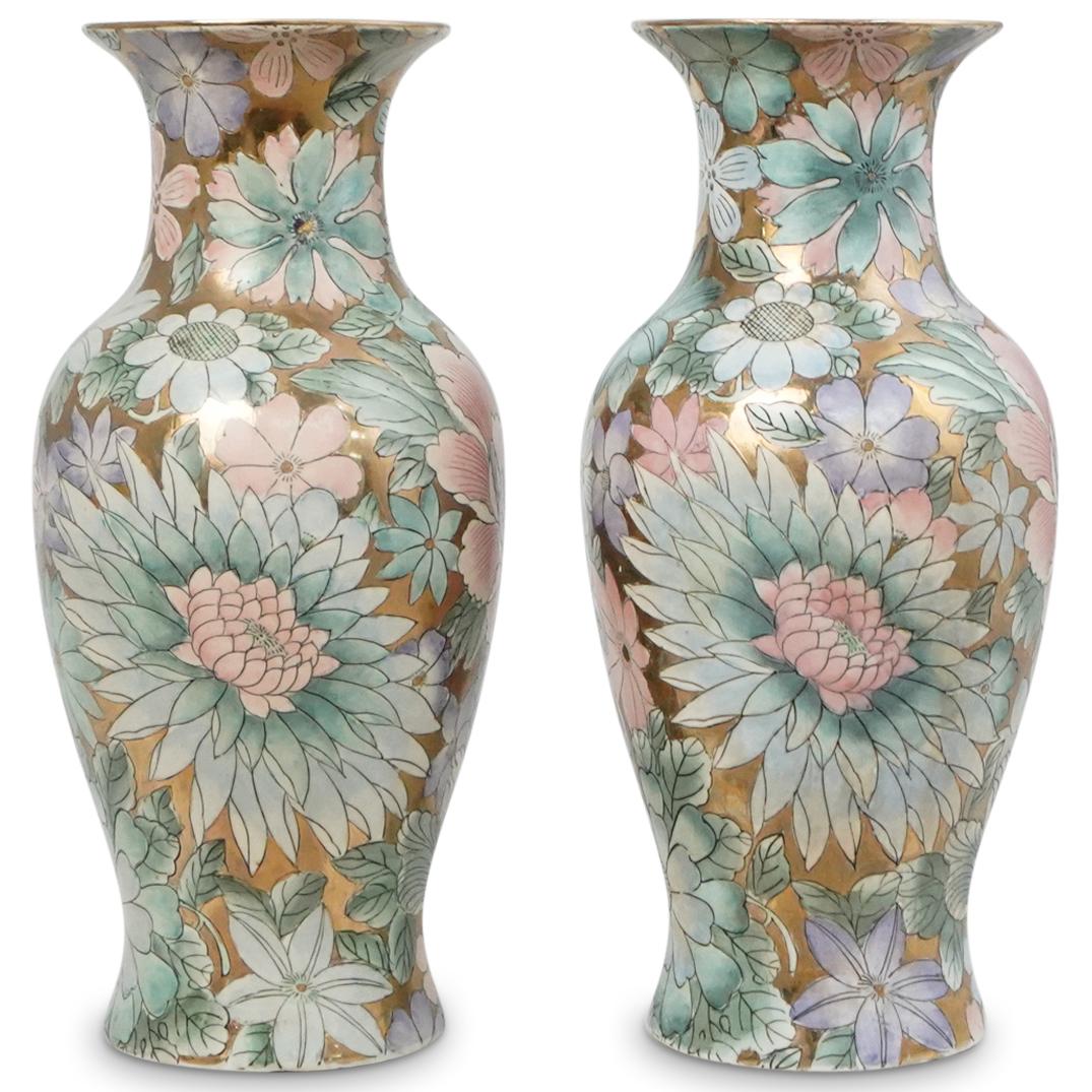 Pair Of Chinese Floral Vases (1 of 5)