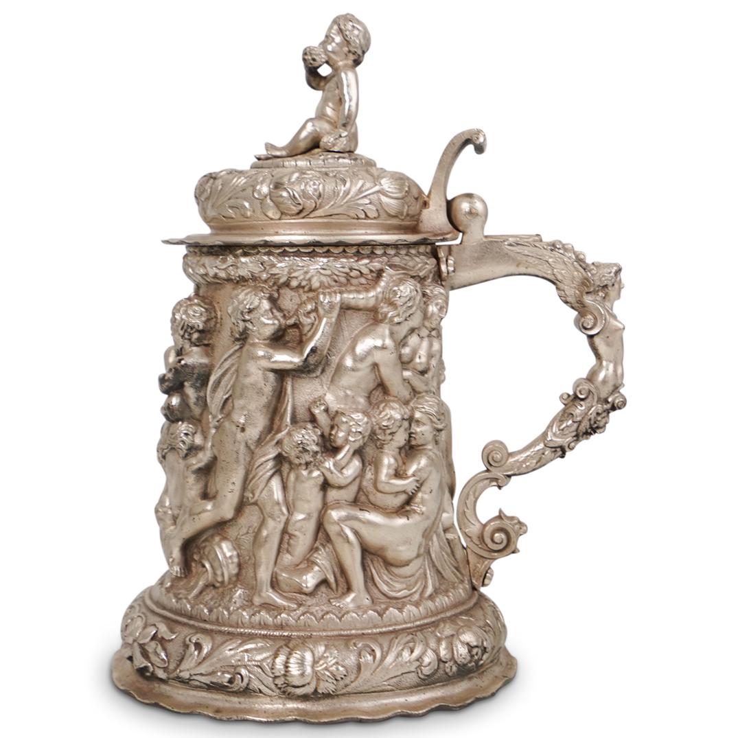 German Silvered Metal Repousse Stein (1 of 9)