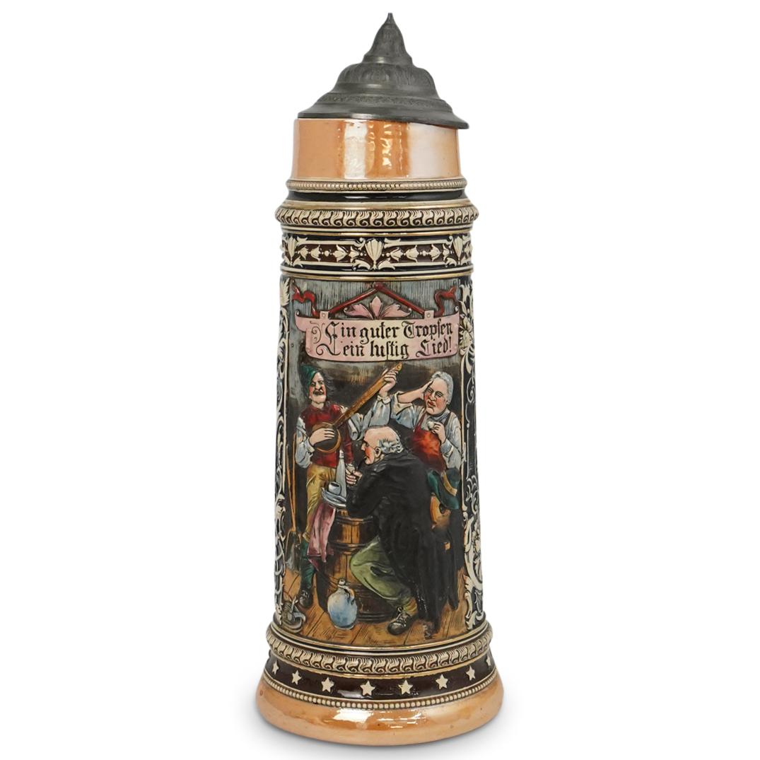 Large JWR German Porcelain Stein (1 of 9)