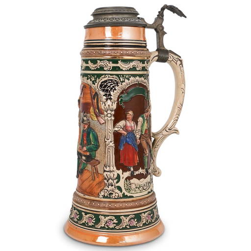 Antique German Ceramic Beer Stein Nov 17, 2020 Akiba Antiques in FL