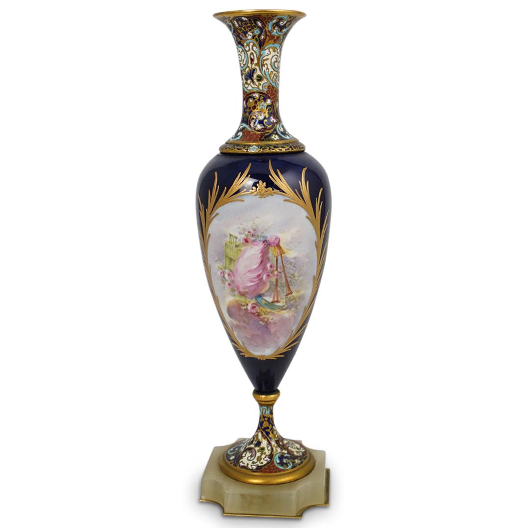 French Sevres style Louis XV Vase (1 of 5)