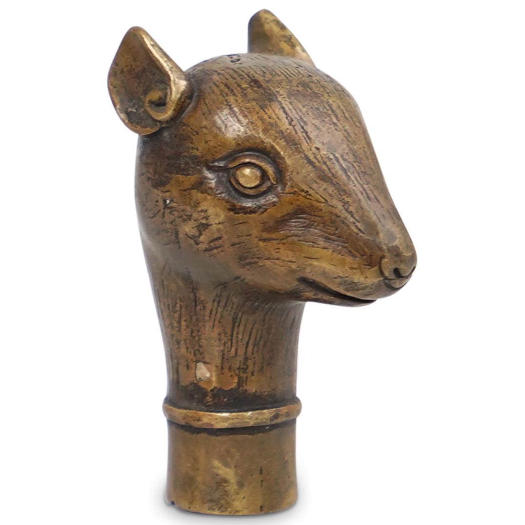 Bronze Squirrel Cane Topper (1 of 3)