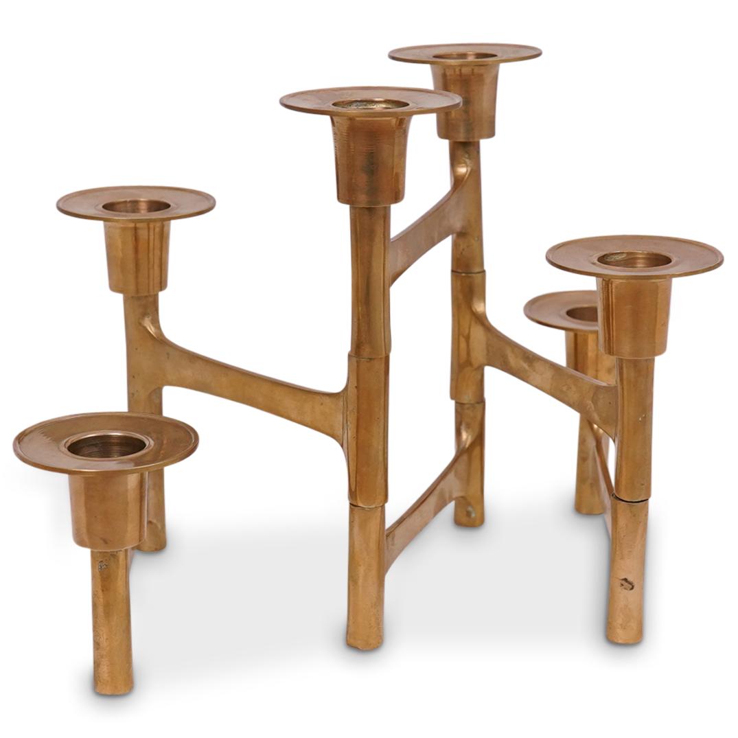 Mid Century Articulating Brass Candleholder (1 of 7)