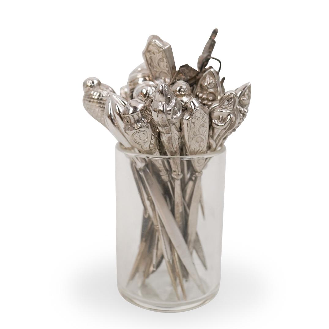 Lot of Sterling Olive Picks (1 of 4)