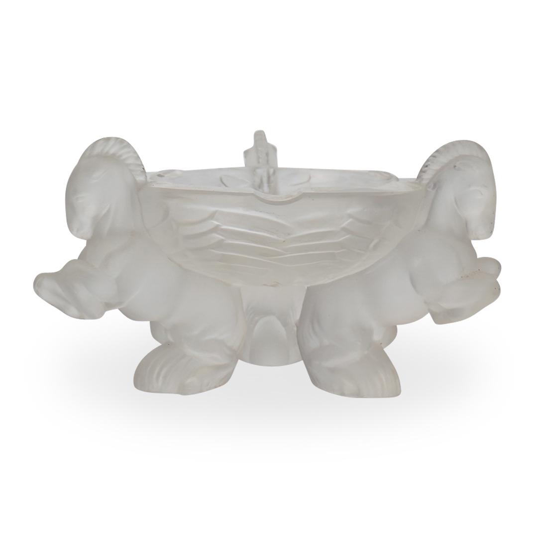 Art Deco Glass Ashtray (1 of 2)