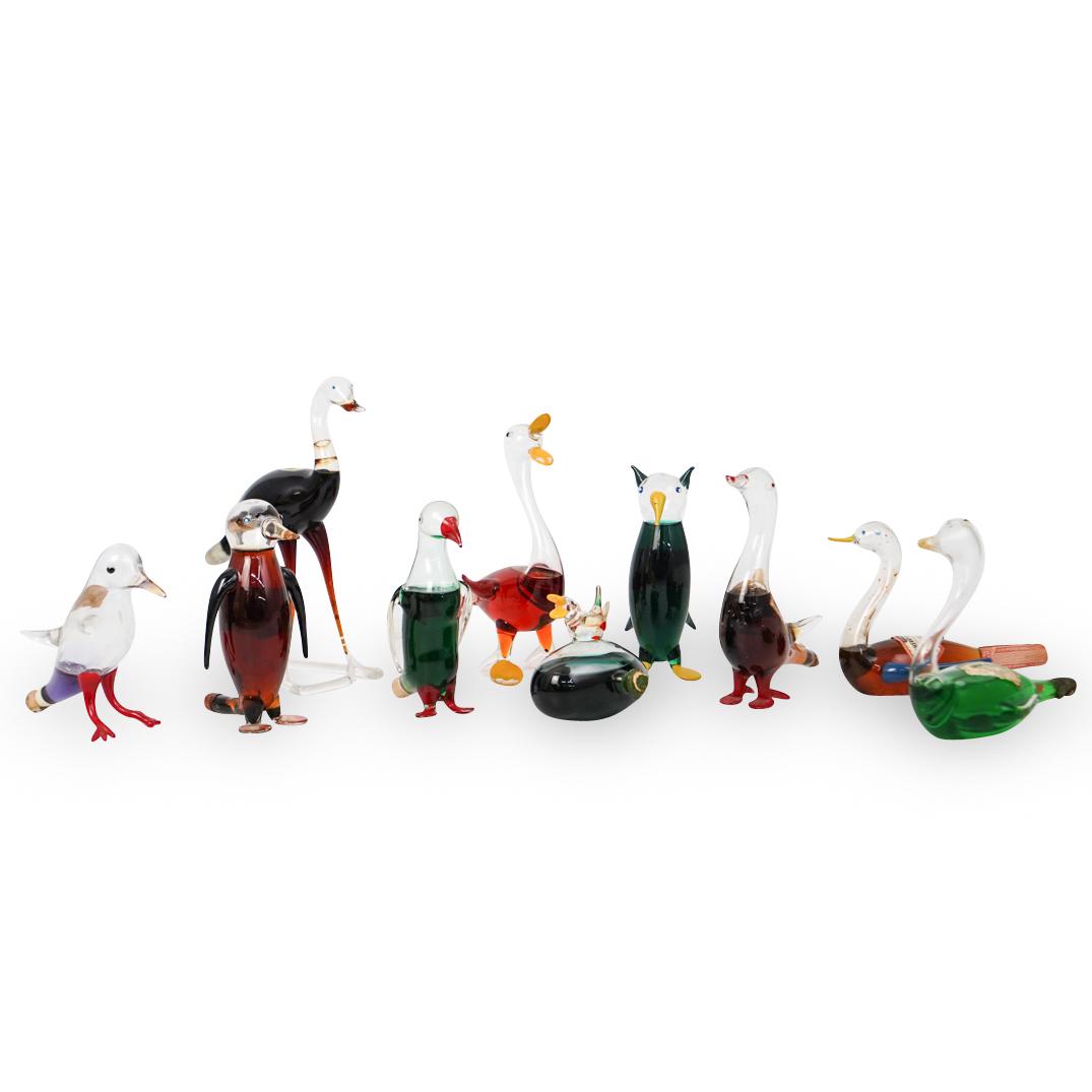 (10 Pc) Pete Hagen's Blown Glass Liquor Animals (1 of 9)