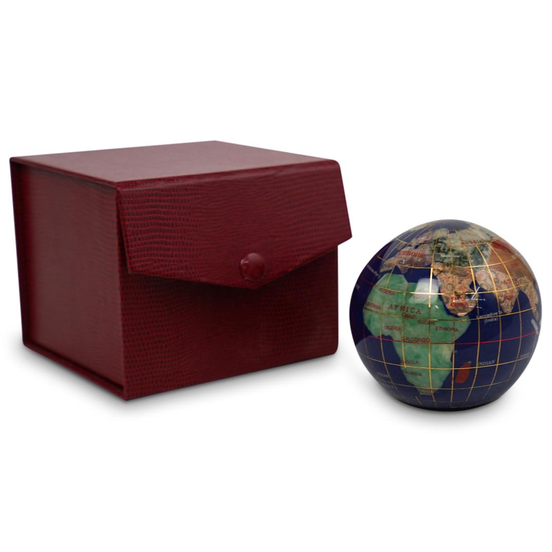Semi Precious Stone Globe Paperweight (1 of 3)