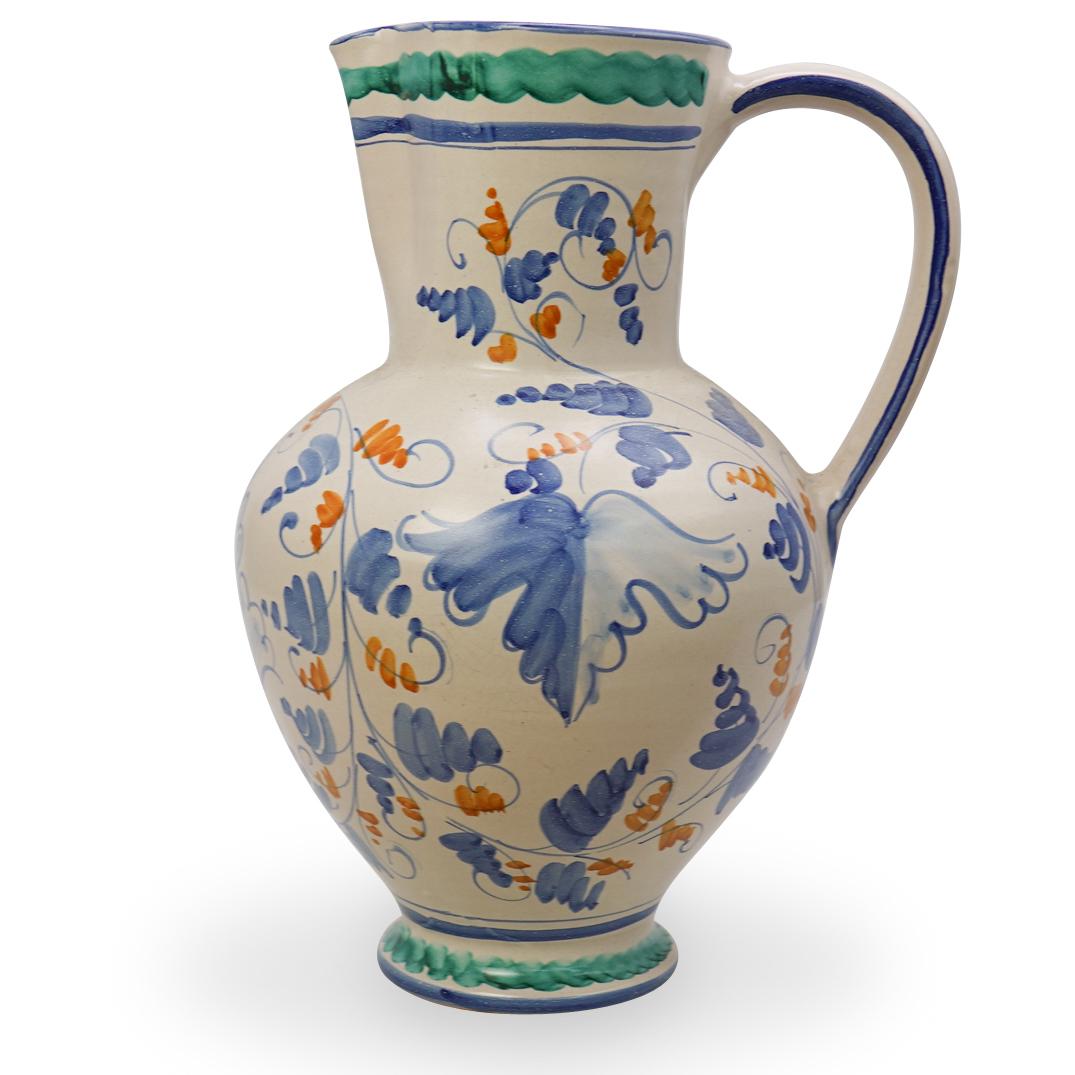 Italian Hand Painted Porcelain Pitcher (1 of 3)