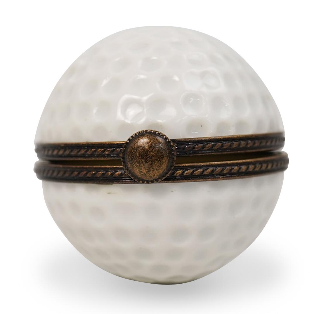 Limoges "Golf Ball" Trinket Box (1 of 3)