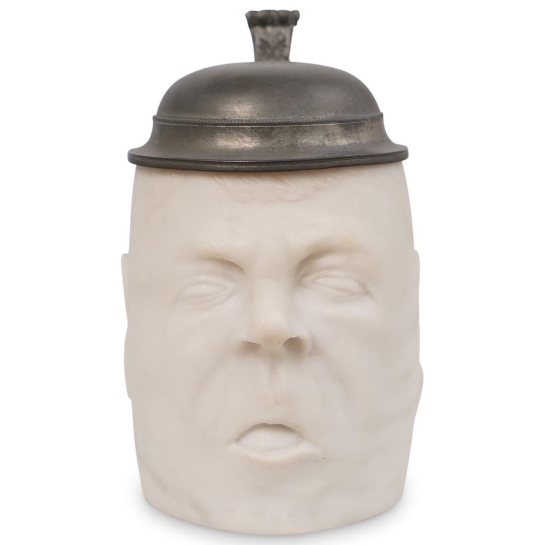 German Figural Alabaster Stein (1 of 4)