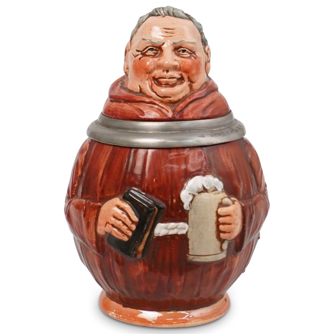 German Figural "Priest" Beer Stein (1 of 9)