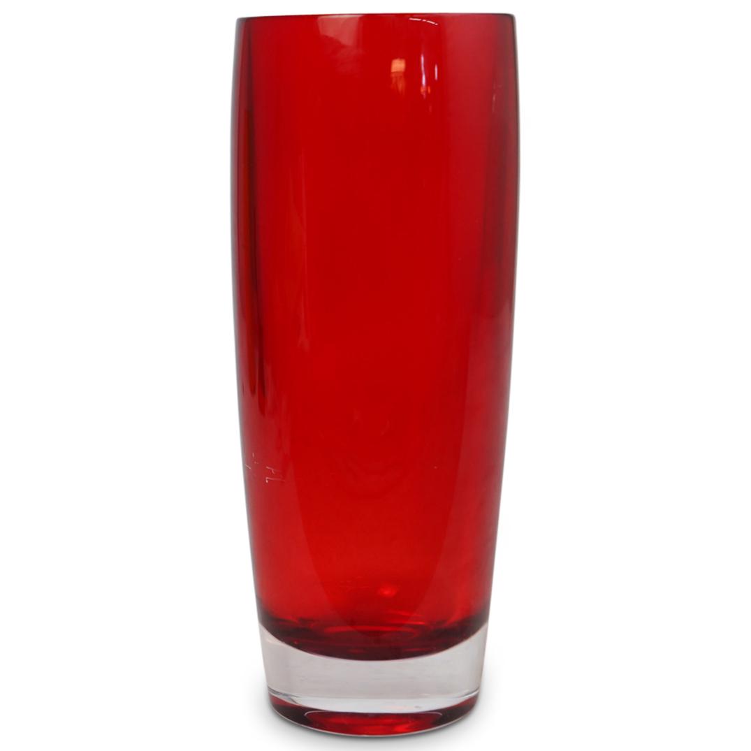 Ruby Red Crystal Vase (1 of 2)