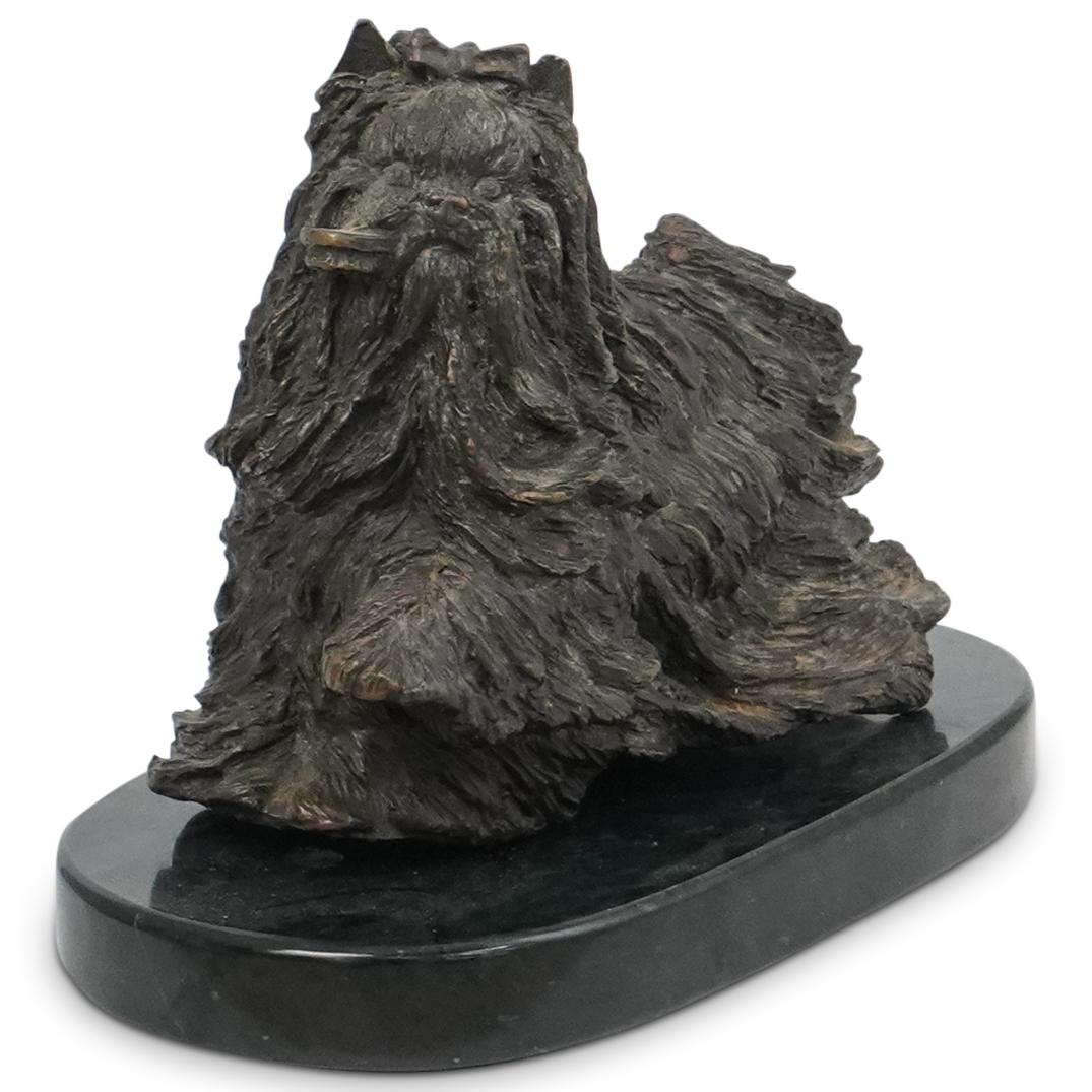 Christine Baldwin Bronze Yorkshire Terrier Dog Statue (1 of 3)