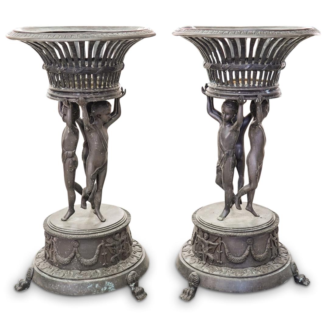 Att. Claude Michele Clodion Bronze Planters (1 of 6)