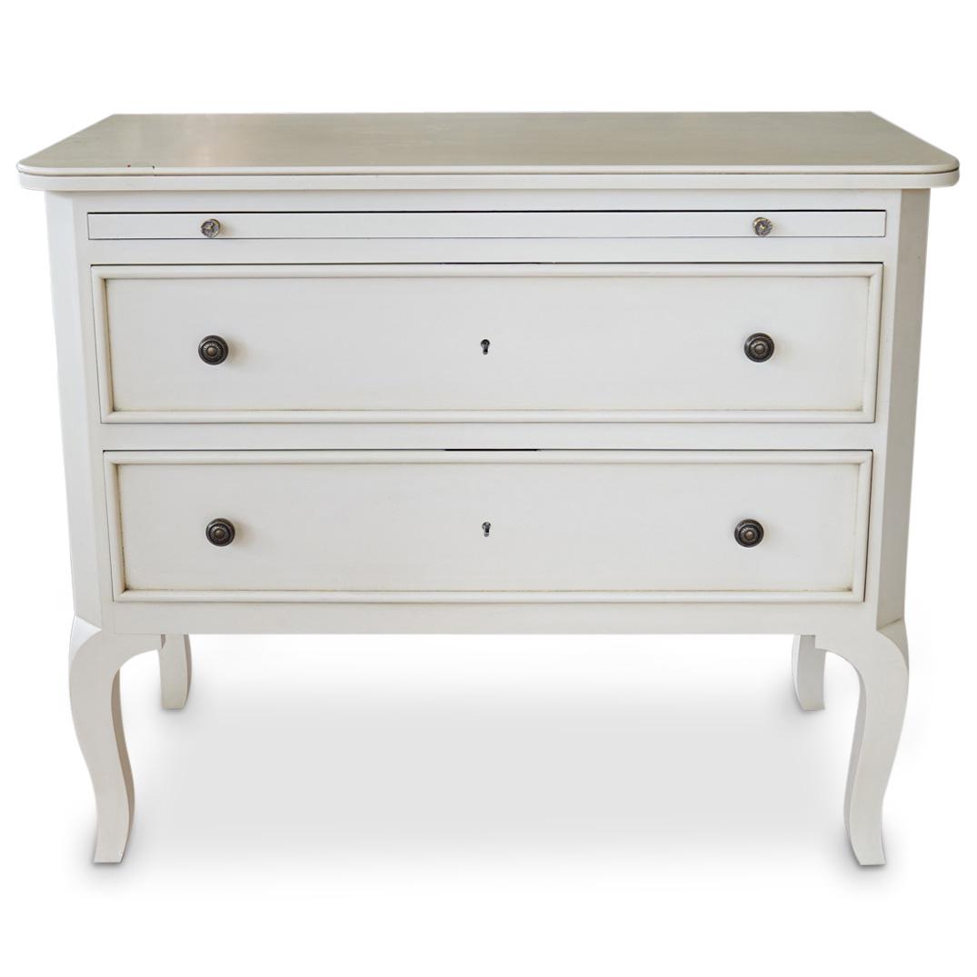 Karges "Venetian White" Wooden Chest (1 of 8)