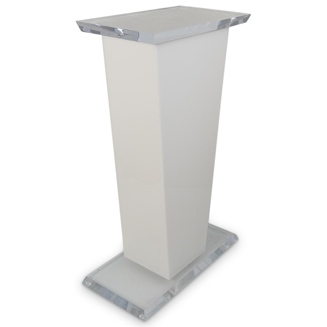 Modern Lucite Illuminated Pedestal (1 of 4)