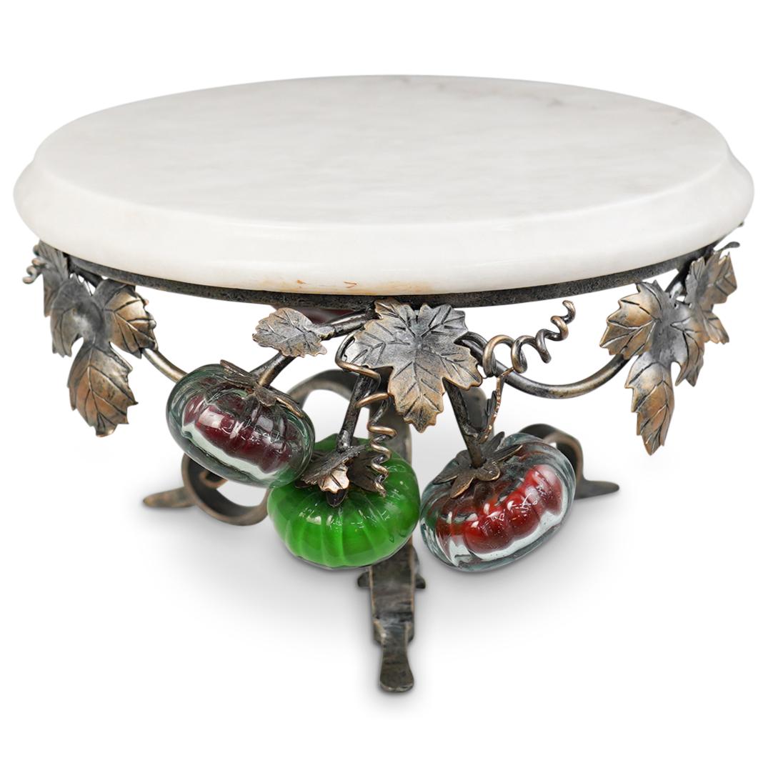 Marble Top Miniature Pedestal (1 of 3)