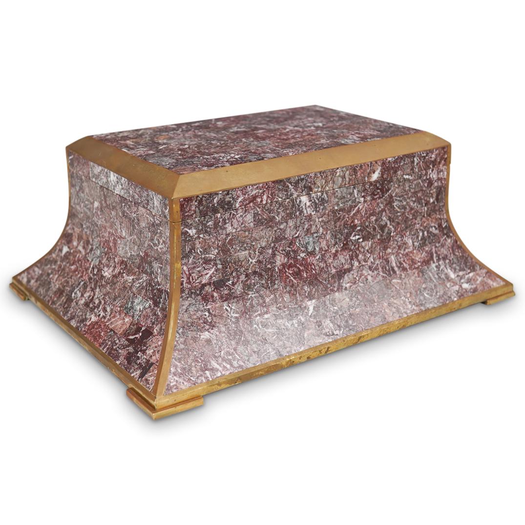 Maitland Smith Tessellated Marble Box (1 of 8)