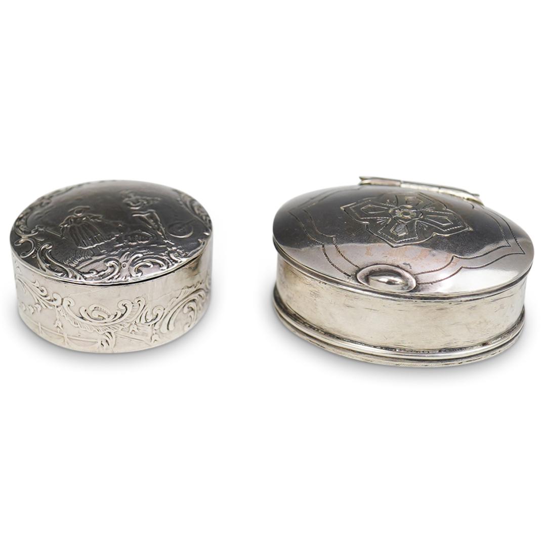 Lot of Sterling Silver Pill Boxes (1 of 9)