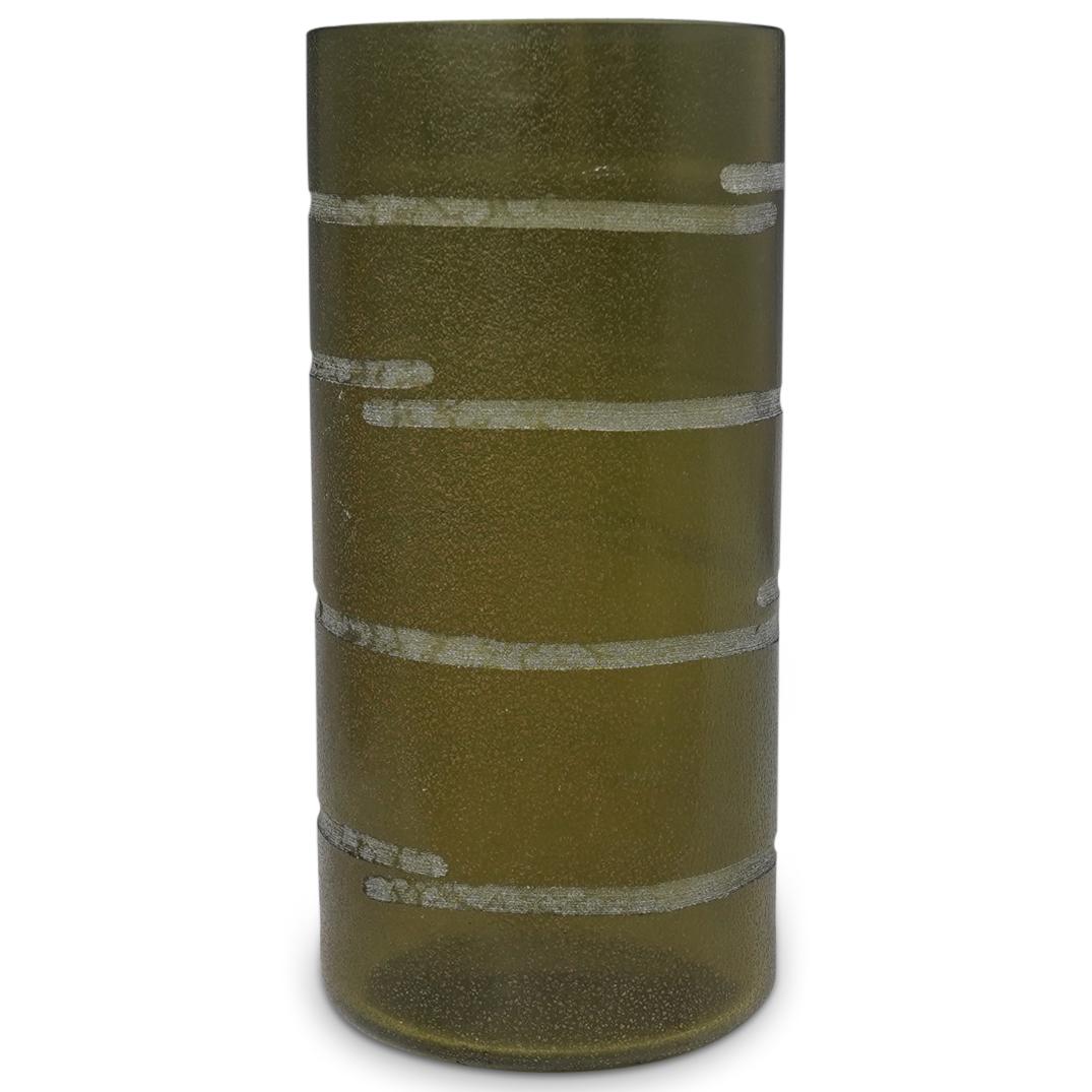 Alfredo Barbini Murano Scavo Glass Vase (1 of 3)