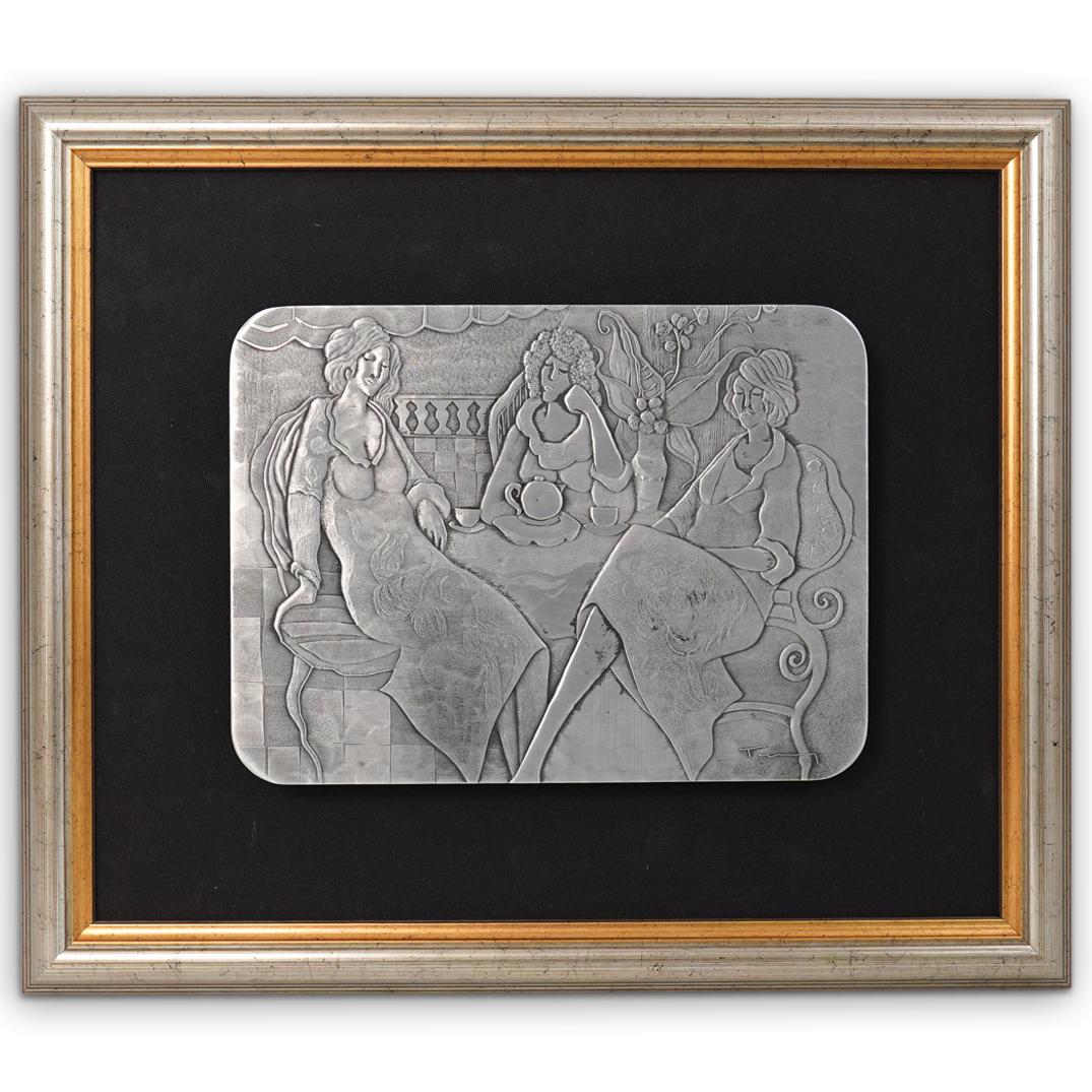 Itzchak Tarkay (Israeli, 1935-2012) " Three Ladies at (1 of 4)