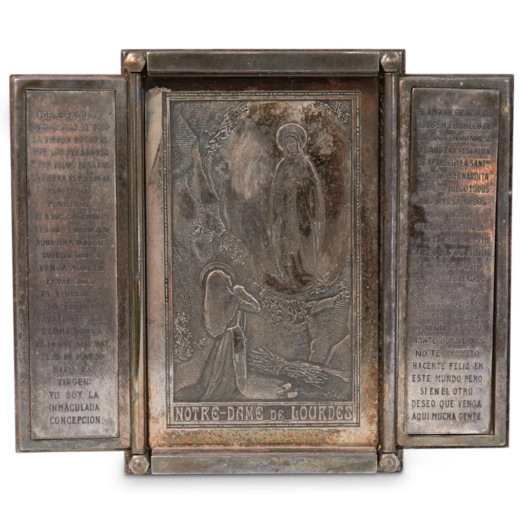 Antique Silver Plated Religious Icon (1 of 7)