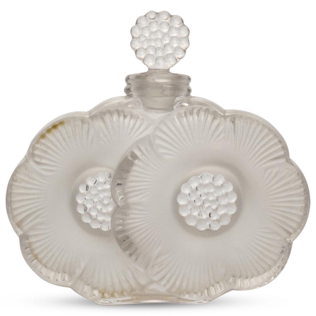 Lalique Crystal Deux Fleurs Perfume Bottle (1 of 4)