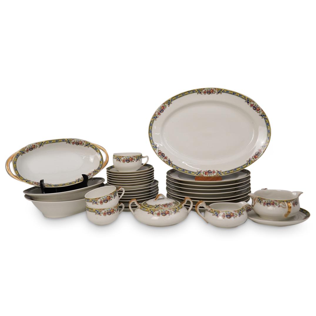 (37 Pc) Limoges Haviland & Co. Porcelain Set (1 of 8)