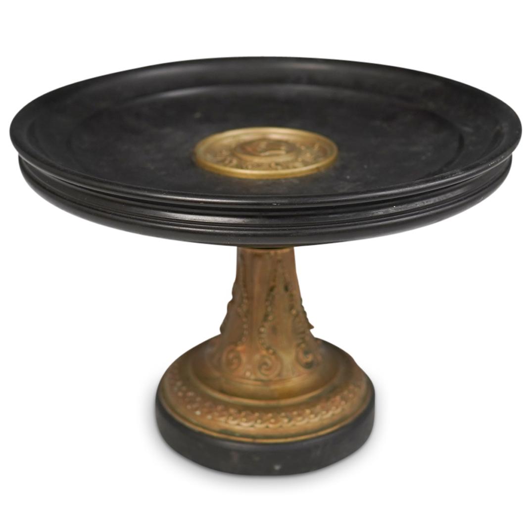 Antique French Neo Classic Bronze & Marble Tazza (1 of 4)