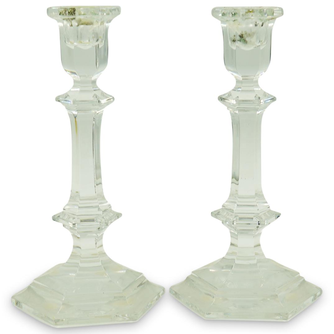 Pair Of Baccarat Decorative Candlesticks (1 of 3)