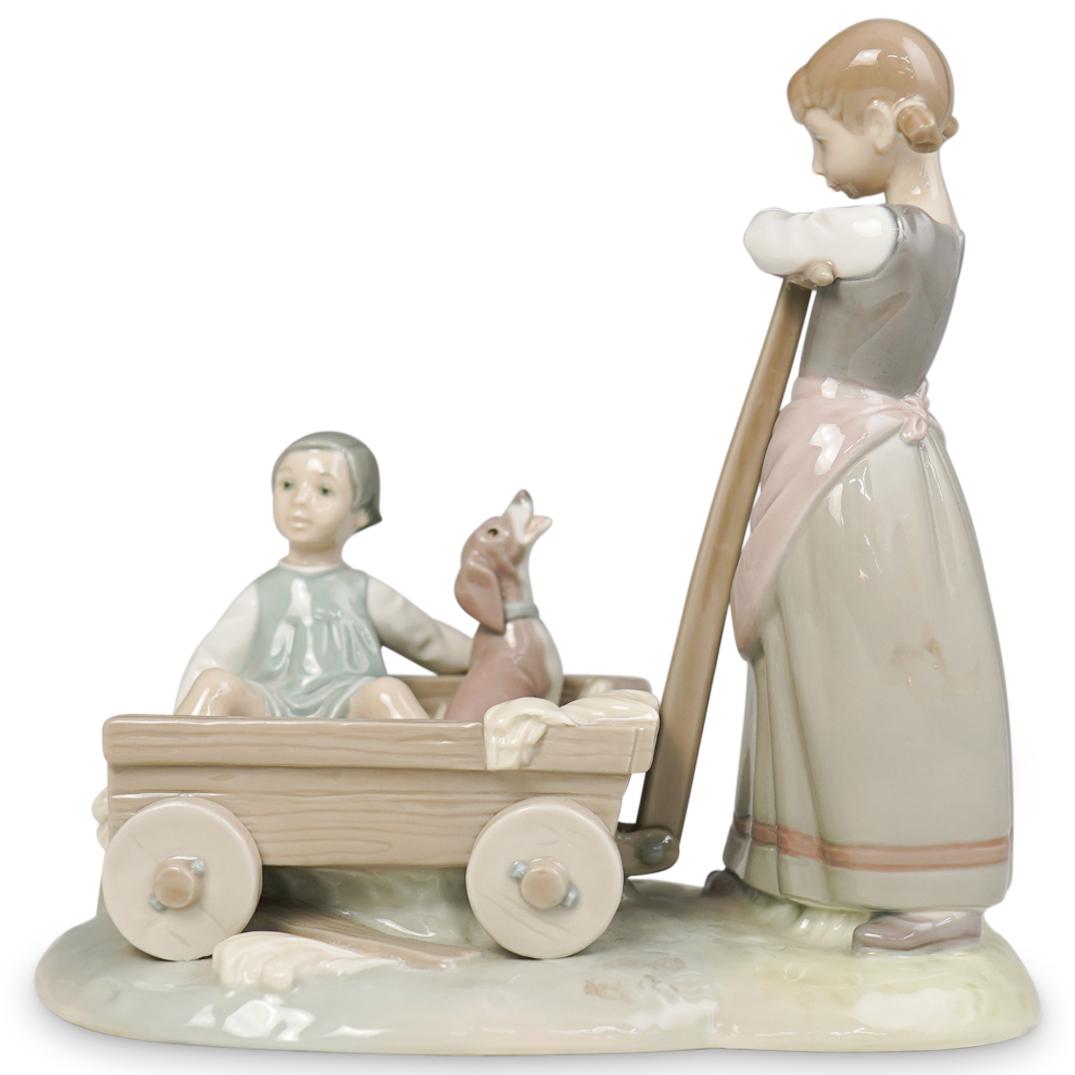 Lladro "The Wheelbarrow" Figurine (1 of 6)