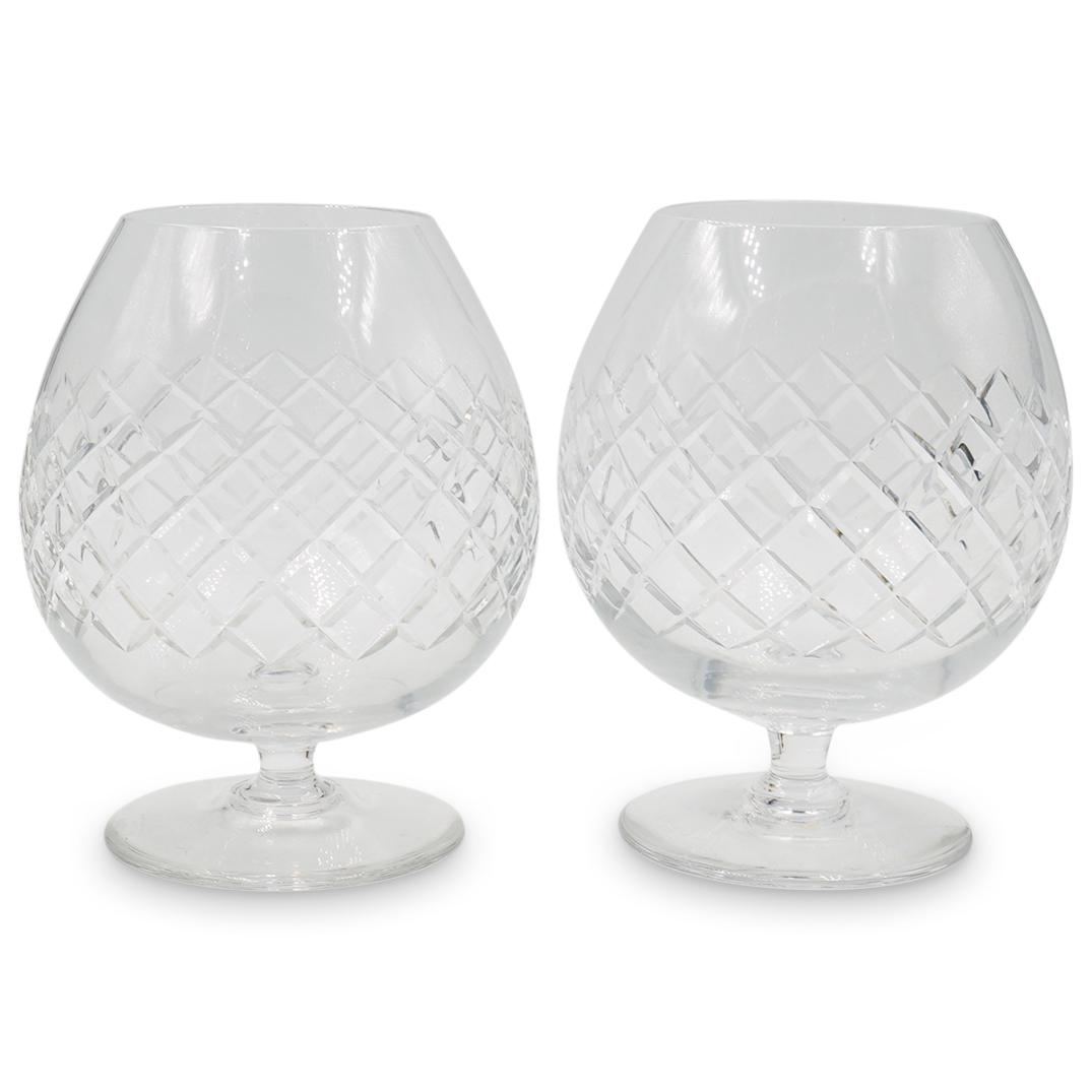 Pair Of Cartier Cognac Crystal Glasses (1 of 3)