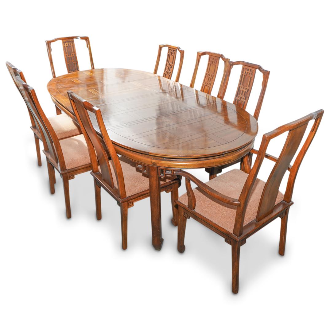 (9 Pc) Century Furniture Dining Table with Chairs (1 of 5)