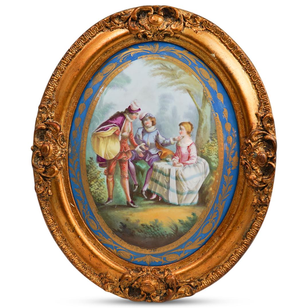 Antique Sevres Porcelain Framed Plaque (1 of 4)