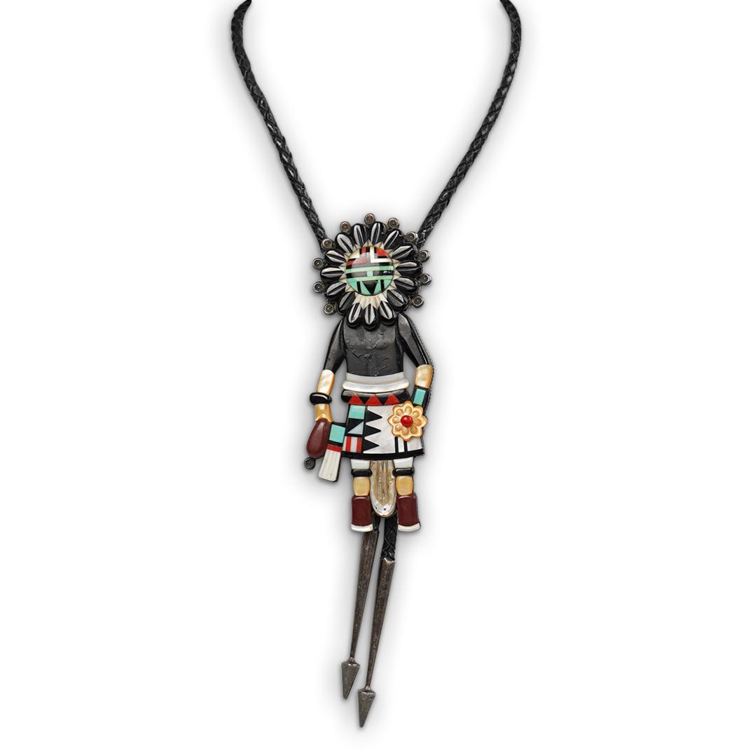 Andrew Dewa Zuni Sterling Silver Bolo Tie (1 of 3)