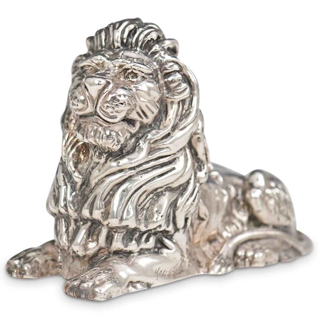 Yaacov Heller (Israeli, b.1941-) Sterling Silver Lion (1 of 6)