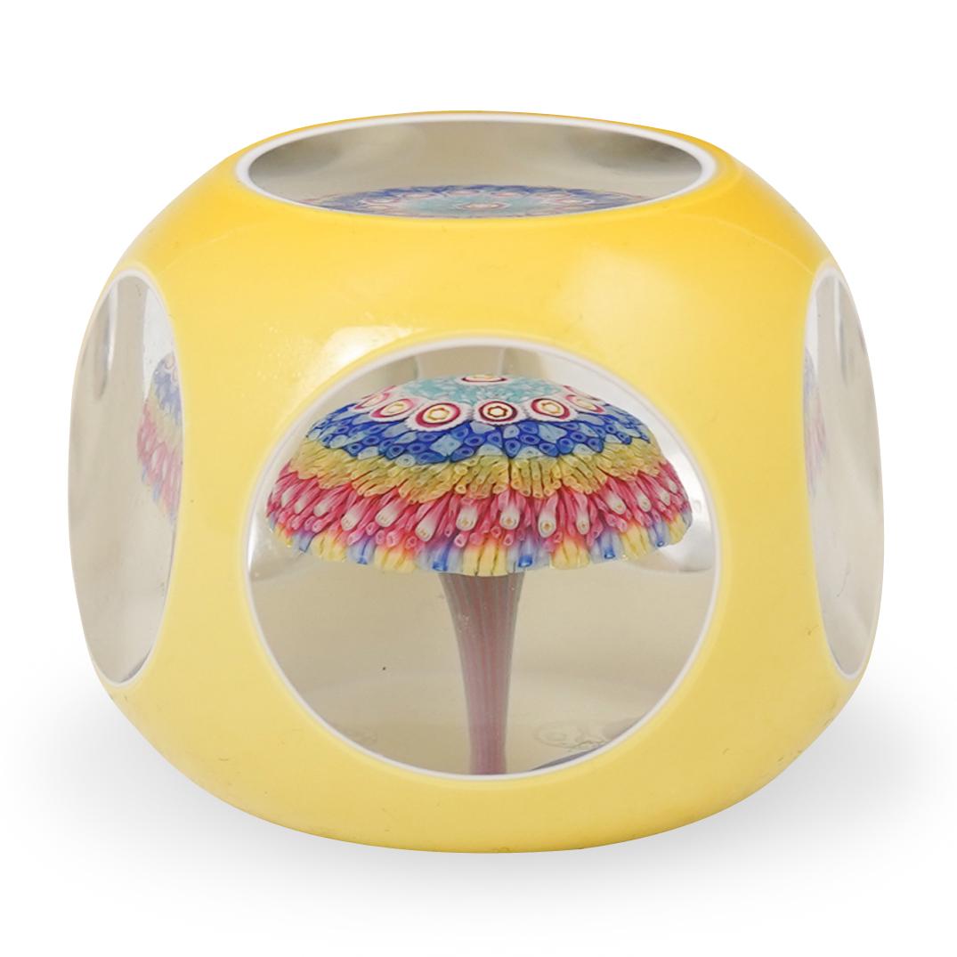 Baccarat Millefiori Mushroom Paperweight (1 of 3)